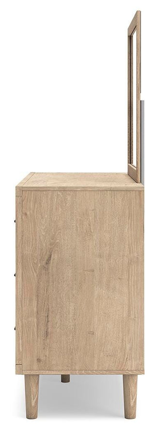 Cielden Full Panel Bed, Dresser and Mirror