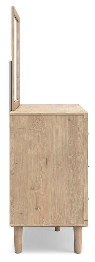 Cielden King Panel Bed, Dresser and Mirror