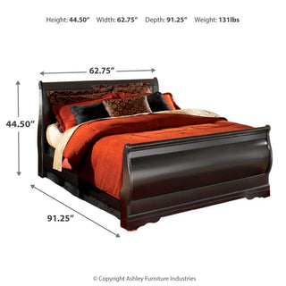 Huey Vineyard Queen Sleigh Bed