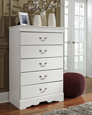 Anarasia Twin Sleigh Bed, Chest and Nightstand