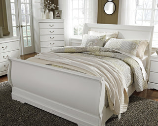 Anarasia Sleigh Bed - Queen