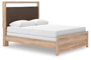 Kinlanni Queen Panel Bed, Dresser, Mirror and Nightstand