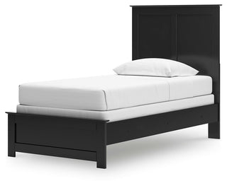 Maribel Twin Panel Bed and Nightstand