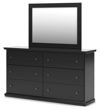Maribel Full Panel Bed, Dresser, Mirror and Chest