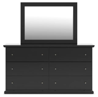 Maribel Full Panel Bed, Dresser, Mirror and Chest