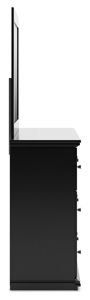 Maribel Queen Panel Bed, Dresser, Mirror, Chest and 2 Nightstands