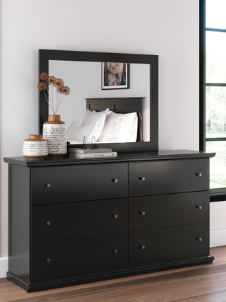 Maribel Full Panel Bed, Dresser, Mirror and Chest