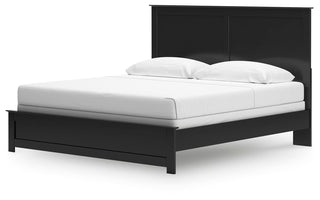 Maribel King Panel Bed, Dresser, Mirror, Chest, and 2 Nightstands