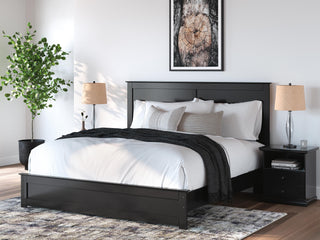 Maribel King Panel Bed, Dresser, Mirror, Chest, and 2 Nightstands