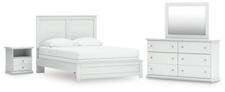 Bostwick Shoals Queen Panel Bed, Dresser, Mirror and Nightstand