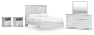 Bostwick Shoals Queen Panel Bed, Dresser, Mirror and 2 Nightstands