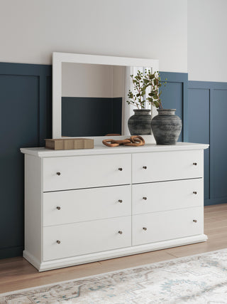 Bostwick Shoals Twin Panel Bed, Dresser and Mirror