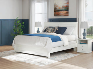 Bostwick Shoals King Panel Bed, Dresser, Mirror, Chest and 2 Nightstands