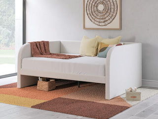 Arloster Full Upholstered Day Bed, Dresser and Mirror