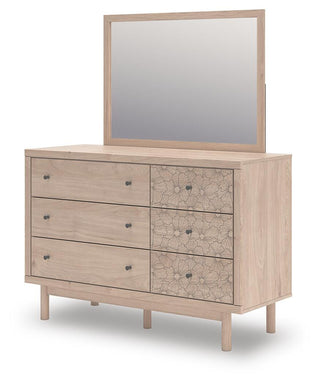 Arloster Twin Upholstered Day Bed, Dresser and Mirror