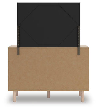 Arloster Twin Upholstered Day Bed, Dresser and Mirror
