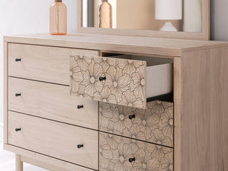 Arloster Full Upholstered Day Bed, Dresser and Mirror