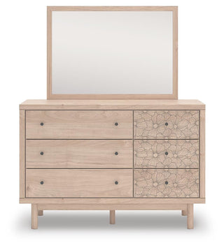 Arloster Twin Upholstered Day Bed, Dresser and Mirror