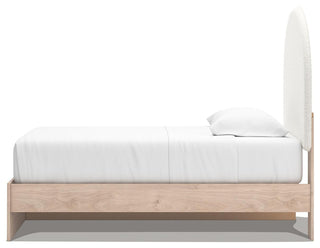 Arloster Twin Upholstered Panel Bed with Storage