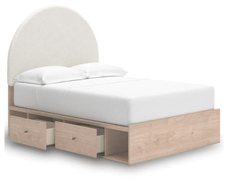Arloster Full Panel Storage Bed, Dresser, Mirror and Nightstand