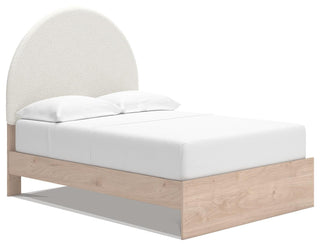 Arloster Full Upholstered Panel Bed, Dresser and Mirror