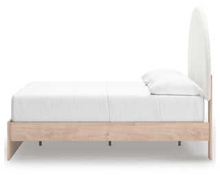 Arloster Full Upholstered Panel Bed, Dresser and Mirror