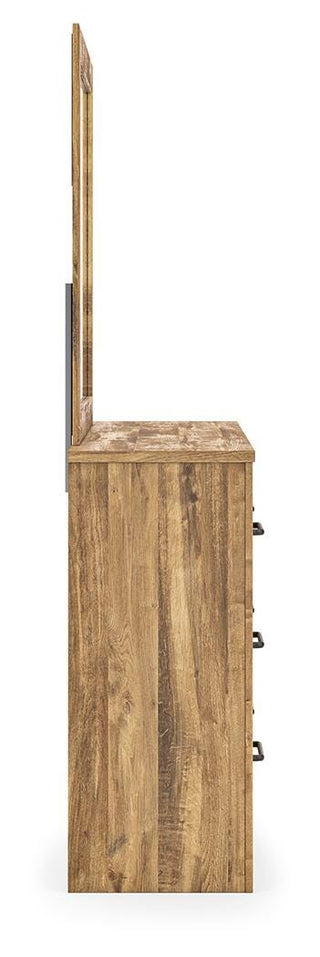 Maystonna Queen Panel Bed, Dresser and Mirror