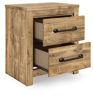 Maystonna King Crossbuck Panel Bed, Dresser, Mirror and Nightstand