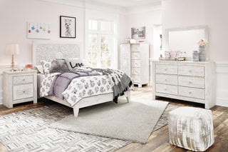 Paxberry Full Panel Bed, Dresser, Mirror and Chest