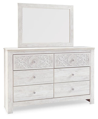 Paxberry Queen Panel Bed, Dresser, Mirror, Chest and 2 Nightstands