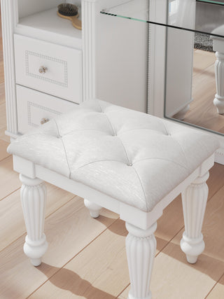Kozlani Vanity, Mirror and Stool
