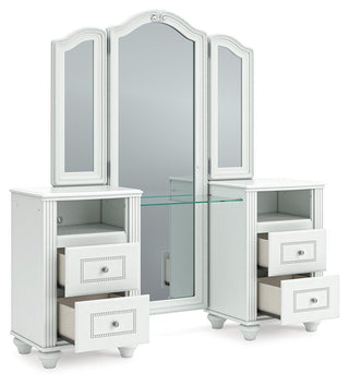 Kozlani Vanity, Mirror and Stool