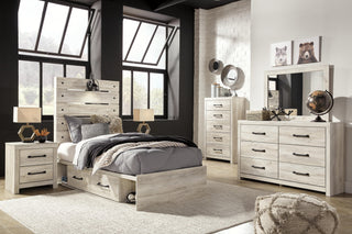 Cambeck Panel Bed with 4 Storage Drawers - Twin