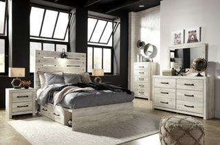 Cambeck Full Panel Storage Bed with Dresser and Nightstand