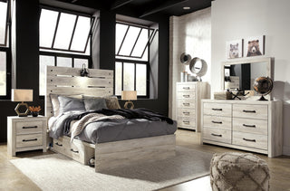 Cambeck Queen Panel Bed with 4 Storage Drawers