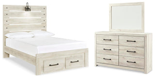 Cambeck Full Storage Bed, Dresser and Mirror
