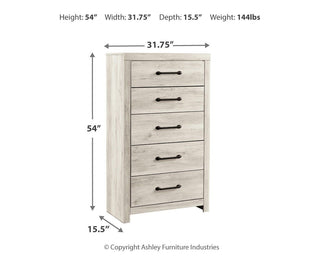 Cambeck King Panel Bed with Storage, Chest and Nightstand