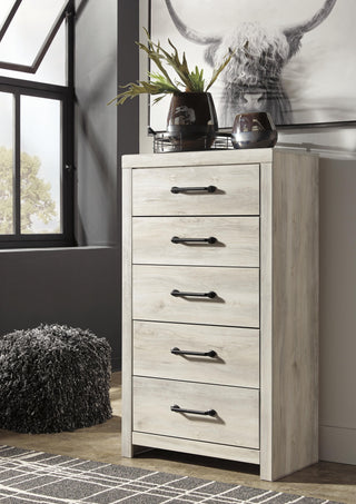 Cambeck King Panel Storage Bed, Dresser, Mirror, Chest and Nightstand