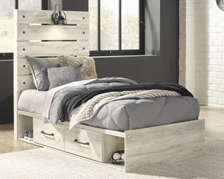 Cambeck Twin Panel Bed with Storage, Dresser, Mirror, Chest and 2 Nightstands