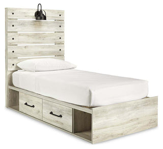 Cambeck Panel Bed with 4 Storage Drawers - Twin