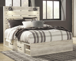 Cambeck Queen Panel Bed with 2 Storage Drawers