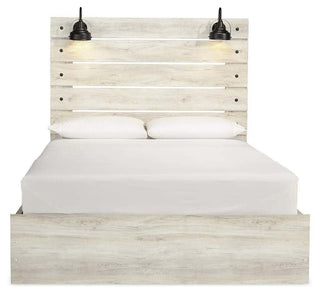 Cambeck Queen Panel Bed with Storage, Dresser and Mirror