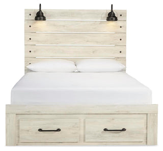 Cambeck Queen Panel Storage Bed, Dresser, Mirror and Nightstand
