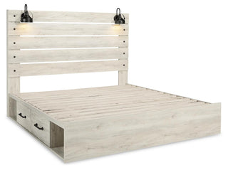 Cambeck Panel Bed with 2 Storage Drawers - King