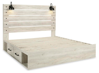Cambeck King Panel Storage Bed, Dresser, Mirror, Chest and Nightstand