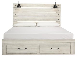 Cambeck King Panel Storage Bed, Dresser, Mirror and Nightstand