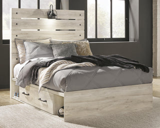 Cambeck Panel Bed with 4 Storage Drawers - Full