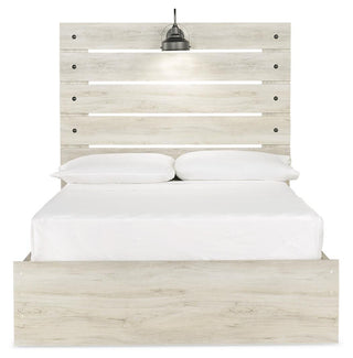 Cambeck Full Panel Bed with Storage, Dresser and Nightstand