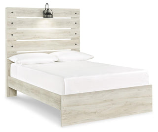 Cambeck Full Panel Storage Bed, 2 Chests and 1 Nightstand