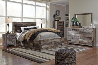 Derekson Panel Bed with 6 Storage Drawers - Queen